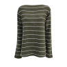 NEIRAMI women's flared sweater thin stripes B11RG MADE IN ITALY