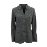 NEIRAMI giacca donna C006BH righe nero/grigio cotone MADE IN ITALY