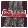 ARCIERI sciarpa uomo quadri bordeaux/moro 60% cashmere 40% merinos MADE IN NEPAL