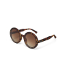 OKKIA Round Monica sunglasses Classic Havana soft touch gradient lenses