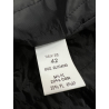 GUTTHA MILANO women's coat damask blue black flowers GUT24069 PASU MADE IN ITALY