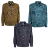 MADSON by BottegaChilometriZero men's oversized printed velvet shirt DU24702 MADE IN ITALY