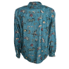 MADSON by BottegaChilometriZero men's oversized printed velvet shirt DU24702 MADE IN ITALY