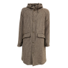 L’IMPERMEABILE men’s unlined jacket pied de poule beige/brown BOSTON FP MADE IN ITALY