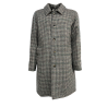 L’IMPERMEABILE men’s coat pied de poule grey/green/blue/brown NEW DEA FW MADE IN ITALY
