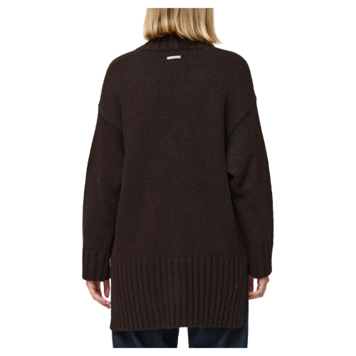 HUMILITY maxi cardigan brown heavy COXI MADE IN ITALY