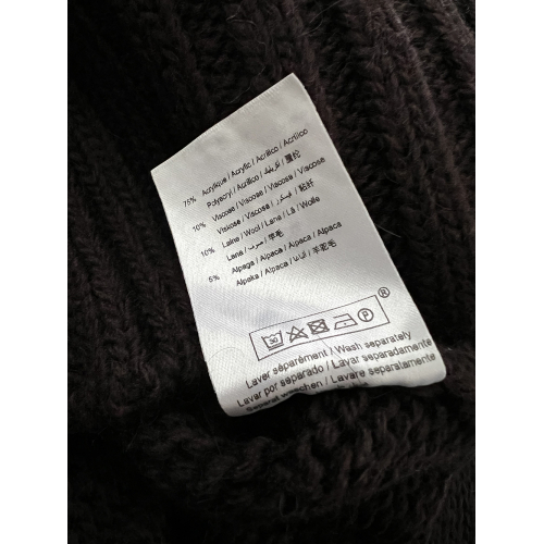HUMILITY maxi cardigan brown heavy COXI MADE IN ITALY