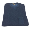 FERRANTE maglia uomo blu melange MADE IN ITALY