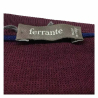 FERRANTE men's burgundy vest 34U22408 100% wool MADE IN ITALY