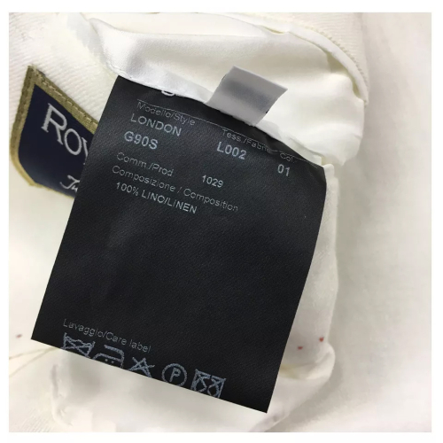 ROYAL ROW giacca uomo sfoderata panna in lino mod LONDON G90S