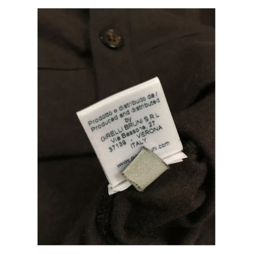 GIRELLI BRUNI gilet uomo moro melange 80% cotone 10% cashmere 10% seta
