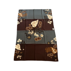 FUMAGALLI maxi foulard lana marrone/grigio/beige mod PLANCHES WO G-14