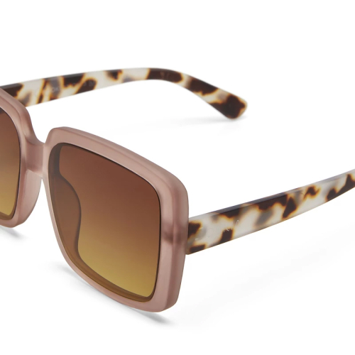 OKKIA ALESSIA pre-assembled Butterfly Pink Havana sunglasses with soft touch frame