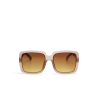 OKKIA ALESSIA pre-assembled Butterfly Pink Havana sunglasses with soft touch frame