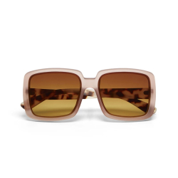 OKKIA occhiali da sole ALESSIA premontati Butterfly Pink Havana con montatura soft touch
