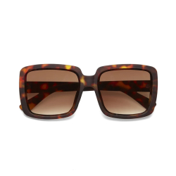 OKKIA occhiali da sole ALESSIA premontati Butterfly Classic Havana con montatura soft touch