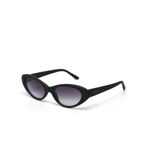 OKKIA occhiali da sole donna Lina Small Cat Eye nero