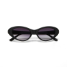OKKIA occhiali da sole donna Lina Small Cat Eye nero