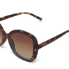 OKKIA occhiali da sole ANNA premontati Butterfly Classic Havana con montatura soft touch