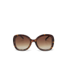 OKKIA occhiali da sole ANNA premontati Butterfly Classic Havana con montatura soft touch