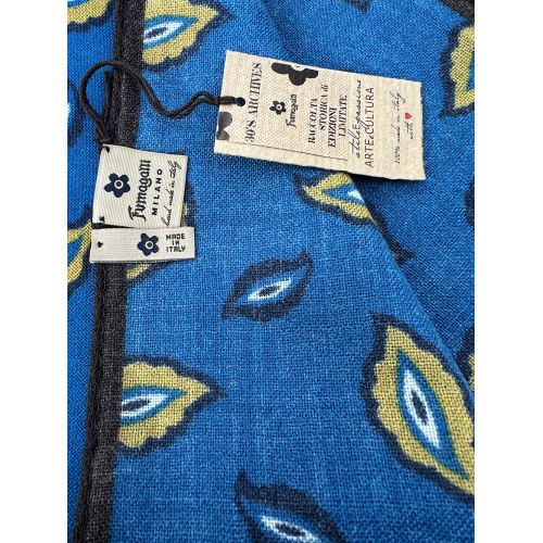 FUMAGALLI foulard lana camel fantasia RACCOLTA STORICA WOG MADE IN ITALY
