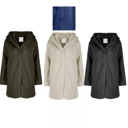 CENSURED ecopelliccia donna poliestere con cappuccio CW1881TFRC3_010
