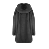 CENSURED women's polyester faux fur with hood CW1881TFRC3_010