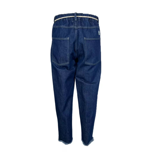 MADSON by BottegaChilometriZero men's dark jeans trousers DU22777 MADE IN ITALY