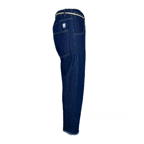MADSON by BottegaChilometriZero men's dark jeans trousers DU22777 MADE IN ITALY