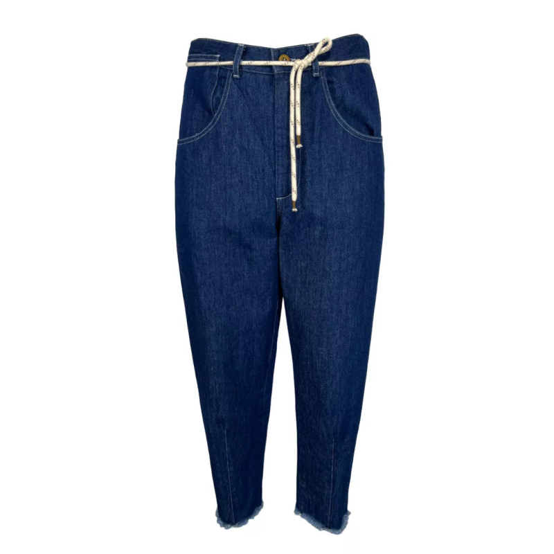 MADSON by BottegaChilometriZero men's dark jeans trousers DU22777 MADE IN ITALY