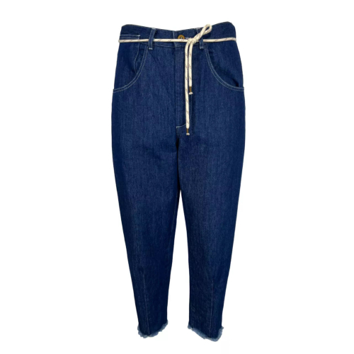 MADSON by BottegaChilometriZero men's dark jeans trousers DU22777 MADE IN ITALY