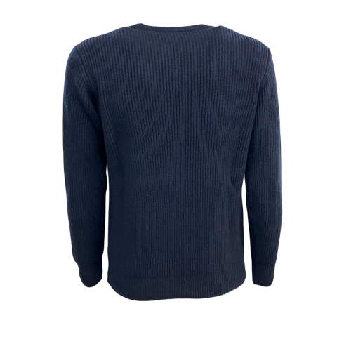 GRP men's crewneck sweater heavy wool English rib 7 CI10 MADE IN ITALY
