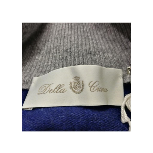 DELLA CIANA blouson man with two-tone blue / gray buttons MADE IN ITALY