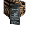 NEIRAMI women's striped sleeves black/pumpkin AC16ST MADE IN ITALY
