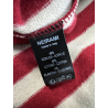NEIRAMI collo donna righe Beige/rosso AC11ST MADE IN ITALY