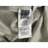 HUMILITY camicia donna over felpa garzata grigio chiaro melange CLEOR 85% cotone 15% poliestere