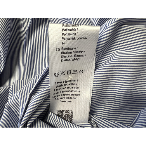 HUMILITY camicia donna over righe bianco/azzurro IWA-R MADE IN ITALY