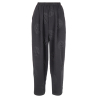 NEIRAMI pantalone donna ovetto tessuto jacquard pois nero P012SR MADE IN ITALY