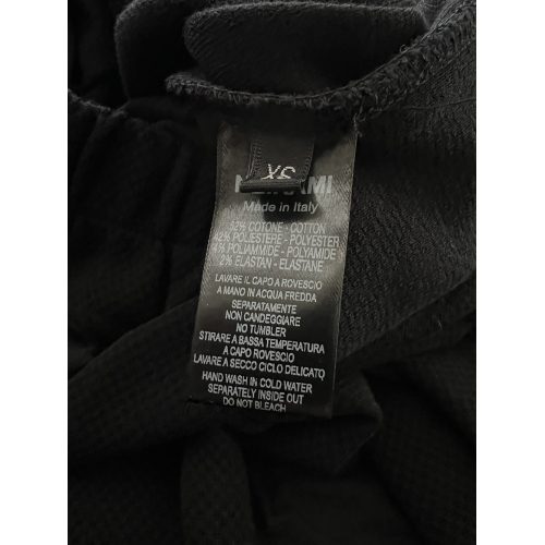 NEIRAMI pantalone donna ovetto tessuto jacquard pois nero P012SR MADE IN ITALY