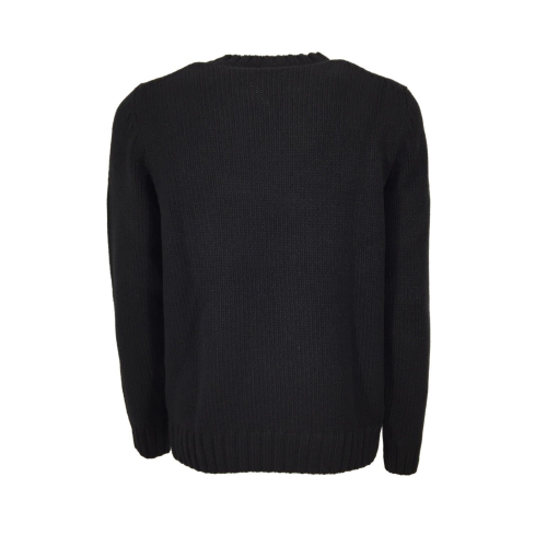 H953 men's heavy crewneck sweater art HS4220100% wool 19.5 micron MADE IN ITALY