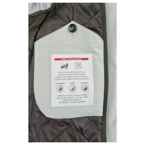 FABIO BALDAN men's ice jacket car coat detachable padding 211409NA30 MADE IN ITALY