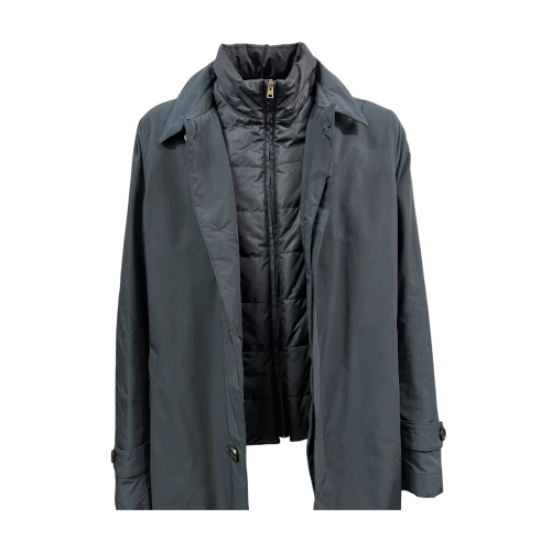 FABIO BALDAN men's jacket car coat blue/blue 221401NA60 MADE IN ITALY