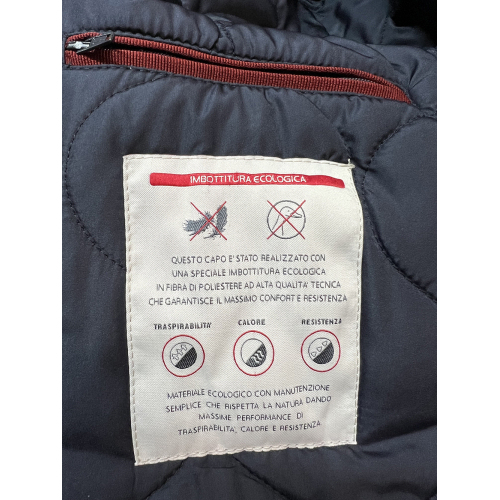 FABIO BALDAN men's jacket car coat blue/blue 221401NA60 MADE IN ITALY