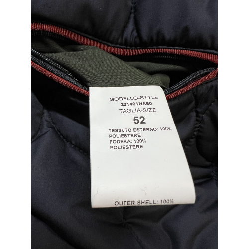 FABIO BALDAN men's jacket car coat blue/blue 221401NA60 MADE IN ITALY