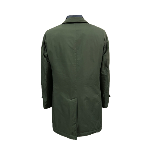 FABIO BALDAN giaccone uomo car coat verde/blu 221401NA60 MADE IN ITALY