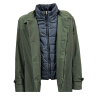 FABIO BALDAN giaccone uomo car coat verde/blu 221401NA60 MADE IN ITALY