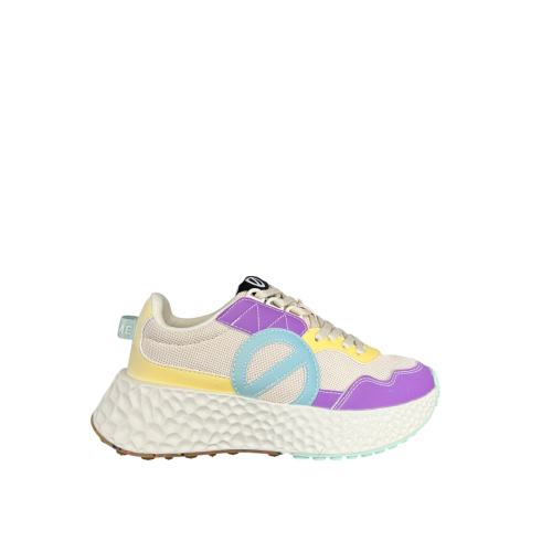 NØ Name scarpa donna CARTER JOGGER W FOTOSENSIBILE PURPLE/YELLOW/DOVE suola XXL
