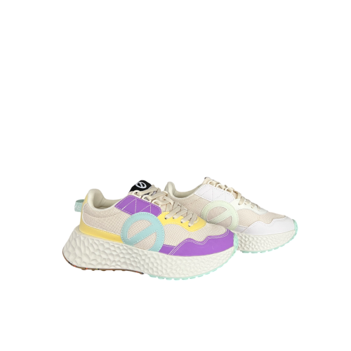 NØ Name scarpa donna CARTER JOGGER W FOTOSENSIBILE PURPLE/YELLOW/DOVE suola XXL