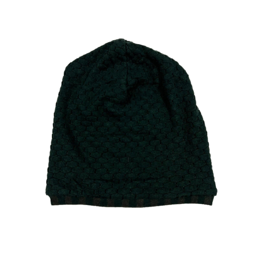 NEIRAMI cappello donna double face rosso tricot+tessuto righe AC58TR-N/W2 BICOLOR TRICOT MADE IN ITALY