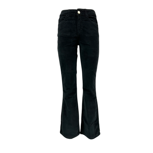 J-CUBE jeans donna a zampa velluto liscio push-up FIONA MADE IN ITALY